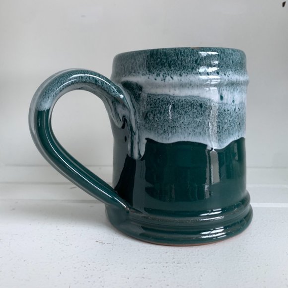 OLD Deneen Pottery Love Your Melon Coffee Mug Green - Picture 4 of 8